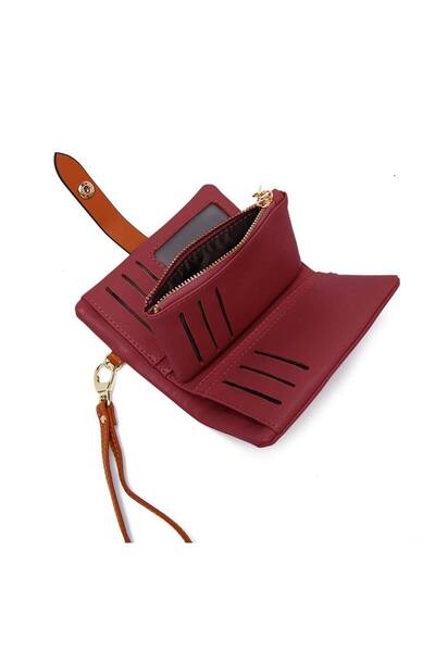 rinkadoll New Season Quality Design Stylish Small Wallet Burgundy Color