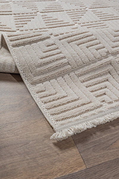 Colore Home Liya Iskandinav Bej Bukle Halı Salon Yatak Odası Koridor Halısı Yolluk Bej Halı