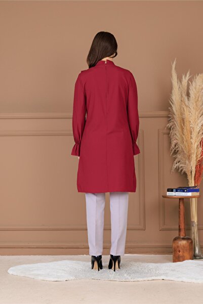 Modaviki Asel Tunic Burgundy Elb84