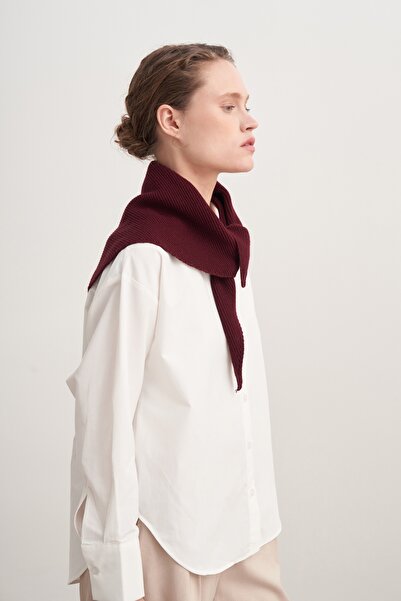 EBU Prive Women's Knitwear Bandana Claret Red