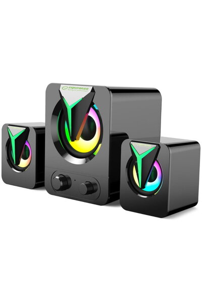 ESPERANZA Boxe PC EGS107, 2.1 USB LED 5 W Black