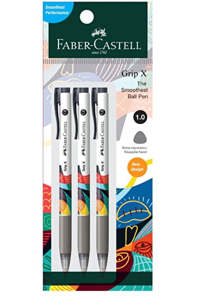 Faber Castell GripX 1.0mm Black Ballpoint Pen -