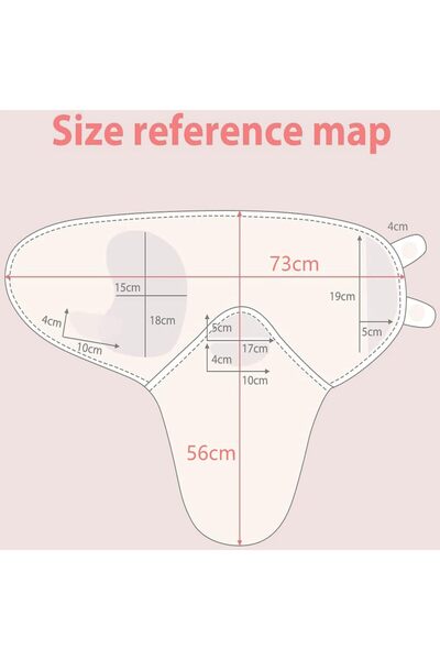 Generic 100% Breathable Cotton Swaddle Wrap with Adjustable Wings for Newborns (73×56 cm)