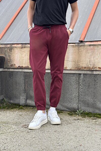 inpool Pantaloni pentru bărbați, cu talie și picioare elastice, de înaltă calitate, țesut din gabardină, din bumbac, pantaloni jogger 270-2