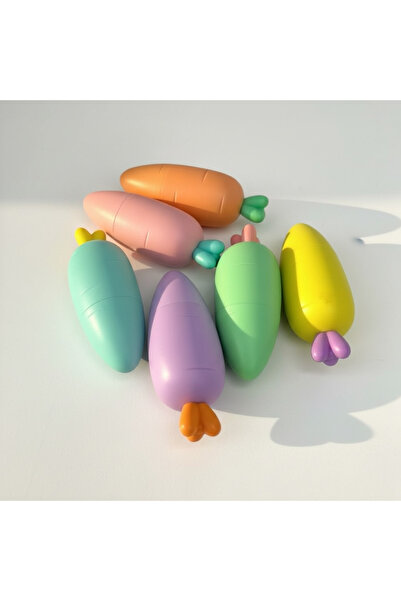 HIGHLIGHTERS HAVUÇ FİGÜRLÜ FOSFORLU KALEM SETİ 6'LI SET