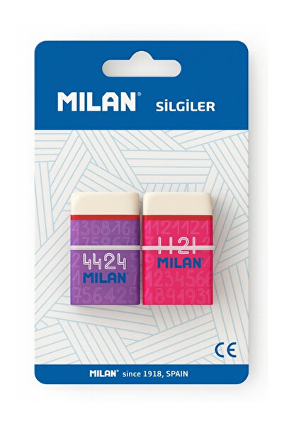 Milan Soft Sentetik Kauçuk Flexible Blister Silgi 2'li
