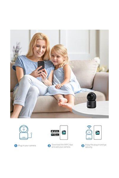 Annke Cameră de supraveghere WiFi 2K pentru interior - Pan/Tilt la 360°