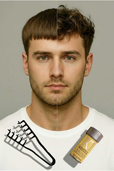 invictus design Siyah Dalgalı Bukle Saç Şekillendirici Mucizevi Tarak Ve Saç ...