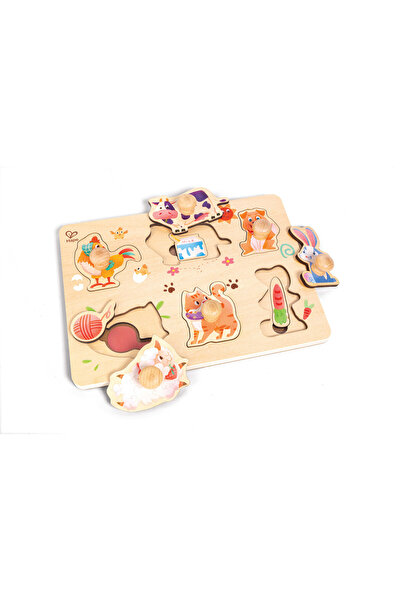 Hape لغز طبقات حيوانات المزرعة - لعبة تعليمية للأطفال الصغار