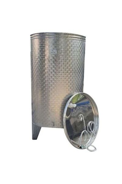 OEM Stainless Steel Food-Grade Tank/Barrel with Pneumatic Floating Lid for Wi...