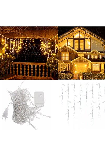 BZRSH Christmas Turturi Installation, BZRSH, 15 m, 320 Led, transparent wire, Interconnectable,