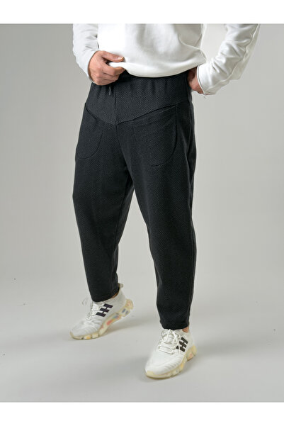 COCOPELLI Anthracite Men's Baguette Trousers with Front Pocket Detail Coc2599