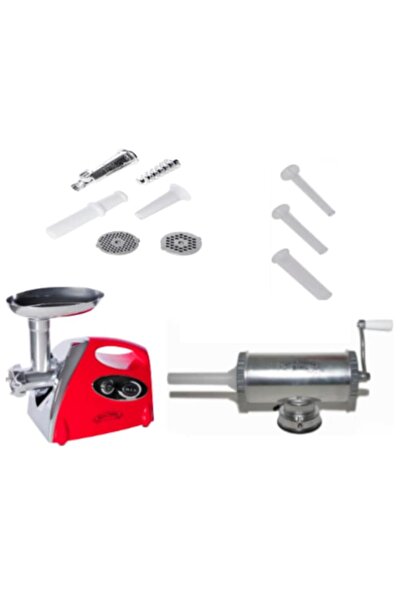 micul fermier Set of 2 Accessories Electric Meat Grinder 1200W Sausage Maker 2.5kg DTZ