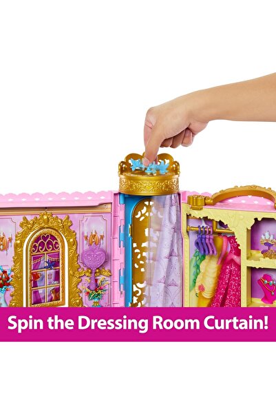 mattel Disney Princess Ready for The Ball Closet Playset - Includes 2 Fashions & 25 Accessories