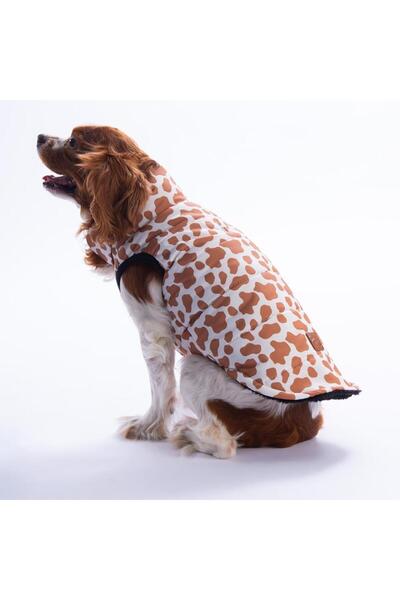 Pawstar سترة موشي مود بنمط الزرافة للكلاب، ملابس للكلاب، معطف واق من المطر لل...