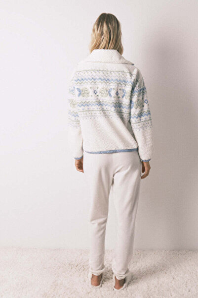 Women'secret Long fleece jacquard pyjamas