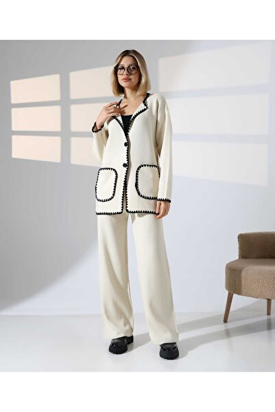 Cemre Life New Deux Women's Fisto Detailed Knitwear Set