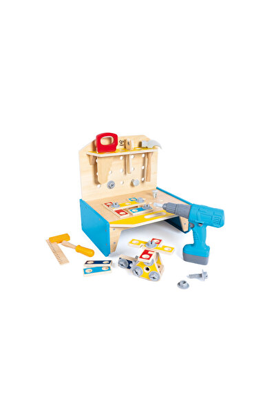 Hape Little Engineer's Wooden Workbench w/ Accessories 51pcs