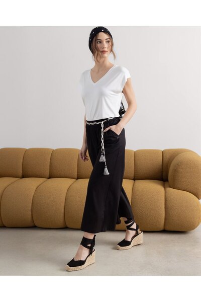 Surkana Tricou fără mâneci cu decolteu în V - Alb - L