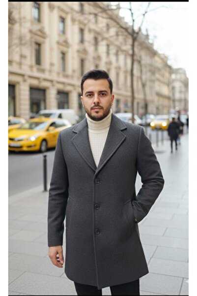 güncüoğlu CEKET YAKALI KAŞMİR KUMAŞ OMUZDAN AŞAĞI 85 CM ERKEK YARIM PALTO