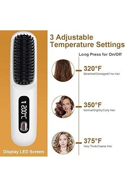 Denx Wireless Hair Straightening Comb