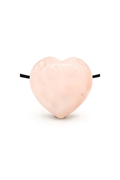 Mood Necklaces Pandantiv din cuarț roz, găurit - 2.5 cm