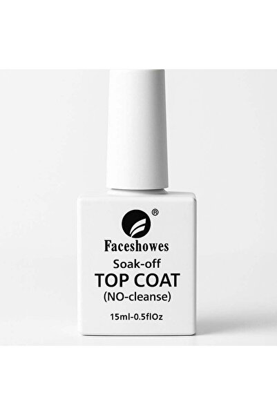 Cosmeticos Faceshowes Soak-off Top Coat Χωρίς Καθαρισμό – 15ml
