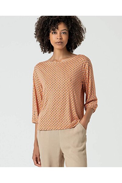 Surkana Boat neck T-shirt-Orange-S