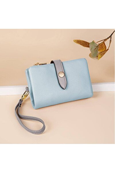 rinkadoll New Season Soft Texture Quality Small Wallet - Blue