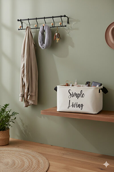 HomyJRs White Closet Laundry Children's Room Toy Organizer Folding Storage Basket Organizer25X18X15