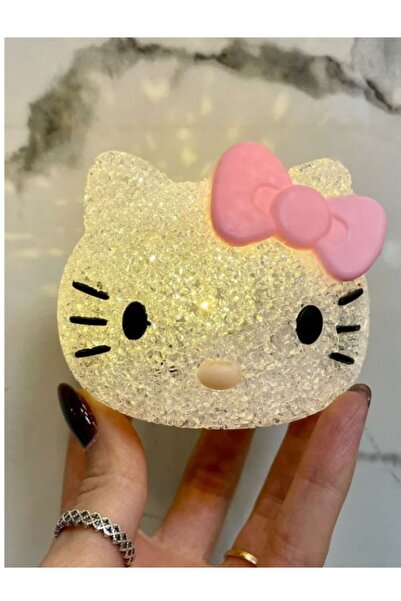 OEM Lampă LED Hello Kitty Cristal, Night Light Decorativ, Lumină de Noapte pentru Copii