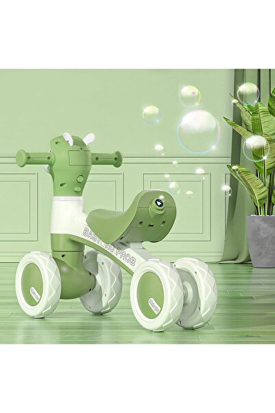 South house Favarey Balance Bike for 12-36 Months with Lights and Music (Green)