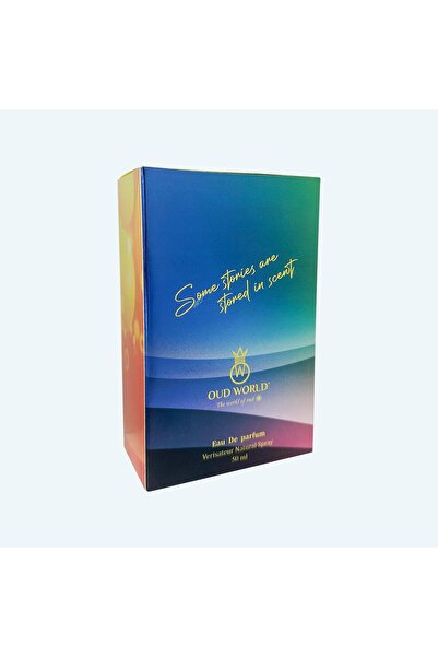 OUD WORLD Amber Yellow EDP Unisex – Luxury Niche Fruity Floral Woody Fragrance – 50ml