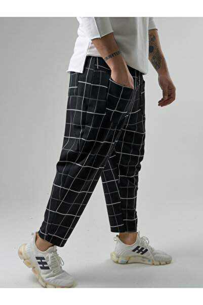 COCOPELLI Patterned Men's Baguette Trousers with Front Pocket Detail Coc2601