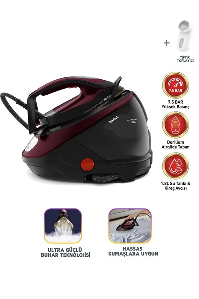TEFAL 2600W Kireç Tutmayan Premium Buhar Kazanlı Ütü - Sıfır Yanık Garantisi, 1,8L Geniş Su Haznesi