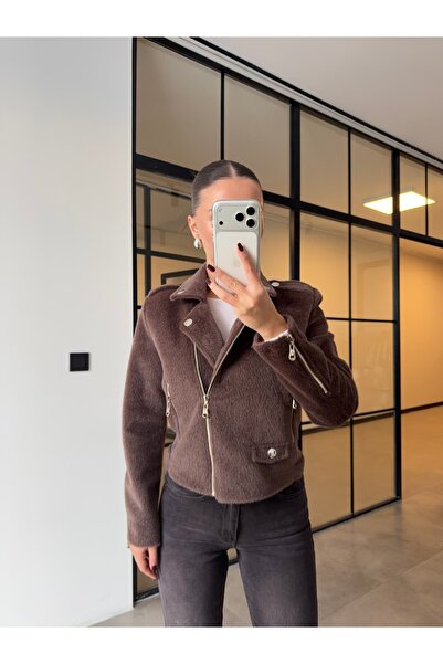 BB Bensu Buyruk Apoleted Feathered Biker Jacket