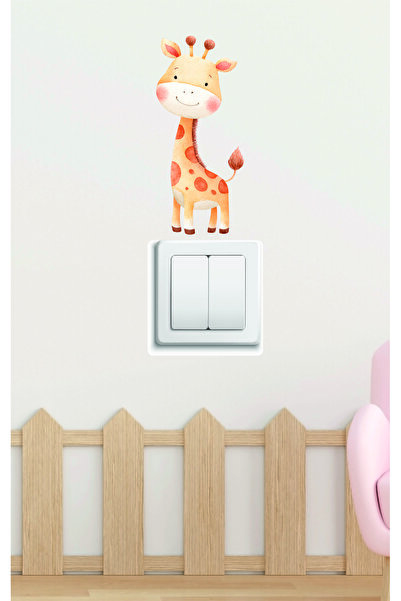 mibales Baby Giraffe Figured Wall Sticker