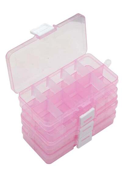 Arabest 4 قطع 10 شبكات 5 بوصة × 2.5 بوصة صغيرة قابلة للإزالة منظم مجوهرات بلا...