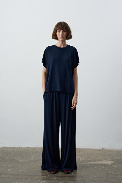 Maison De Pure Mono Basic Dökümlü Pantolon