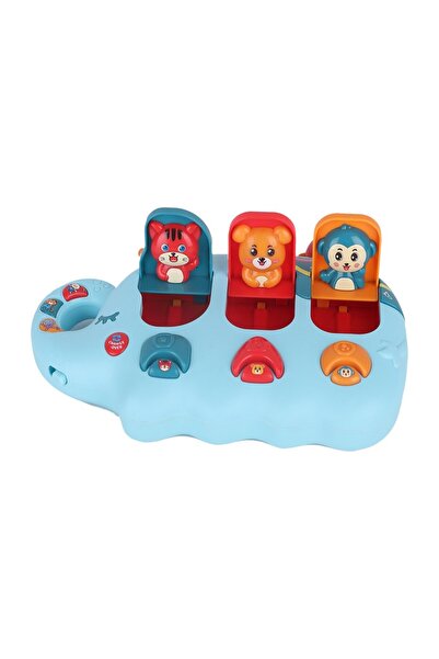 UZUNKAYA HOME Learning Fun Işıklı Sesli Müzikli Aktivite Oyuncağı Sevimli Fil