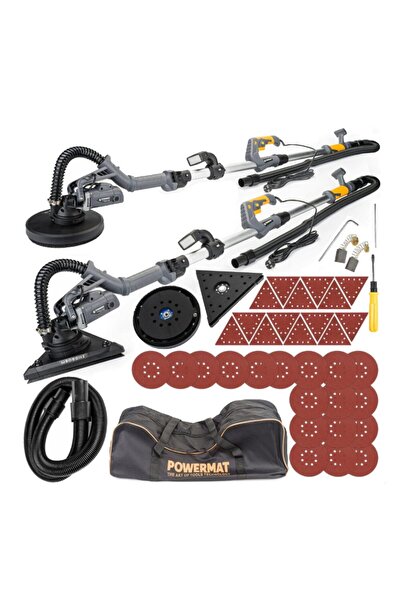 Powermat Set masina slefuit 2 in 1 tip girafa pentru pereti, tavan, colturi, ...
