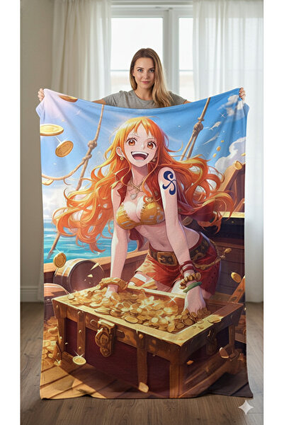 Piloji Nami One Piece Thin Fleece Blanket 150X200 Cm, Digital B Printed Anime Tv Blanket