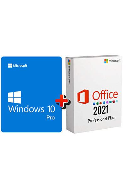 MICROSOFT Windows 10 Pro + Office 2021 Pro Plus Lisans Anahtarı - Dijital Teslim