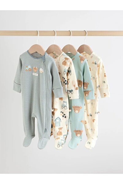 Next Baby %100 Pamuk Minerals Baby Uyku Tulumu 4'lü Paket