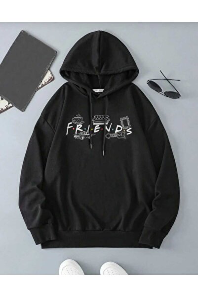 Hunors Sportswear & Company سويت شيرت فريندز مطبوع موديل يونيسكس من القطن بغط...