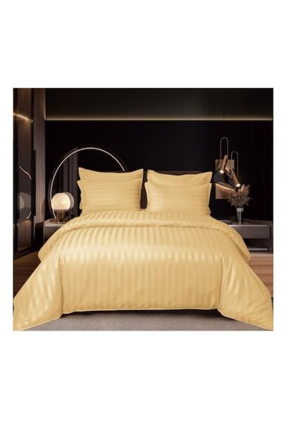 Unicorn Concept Plain double bed linen, Finet, 6 pieces, Light Beige