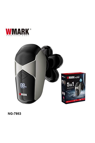 Wmark NG-7983 LED 5 in 1 Wet & Dry Men's Grooming Kit