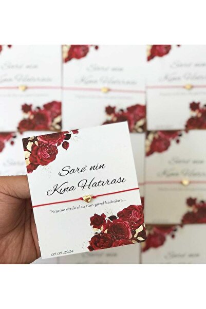 MAV BABY Kişiye Özel Isimli Şans Bilekliği Söz, Nişan, Kına, Nikah, Düğün Hed...
