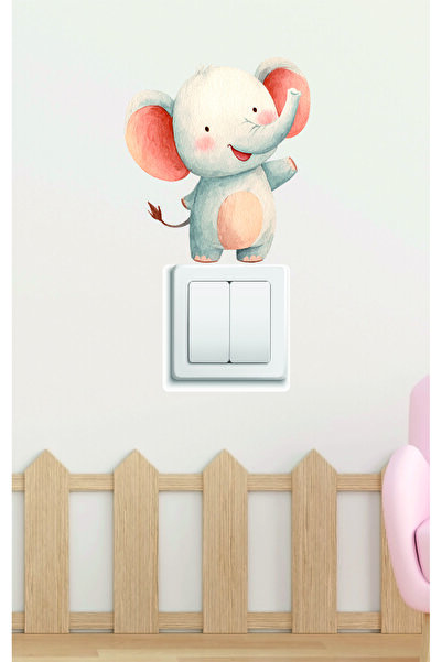 mibales ملصق حائط على شكل فيل صغير