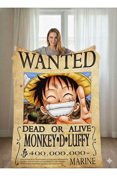 Piloji Luffy One Piece Thin Fleece Blanket 150X200 Cm, Digital B Printed Anime Tv Blanket